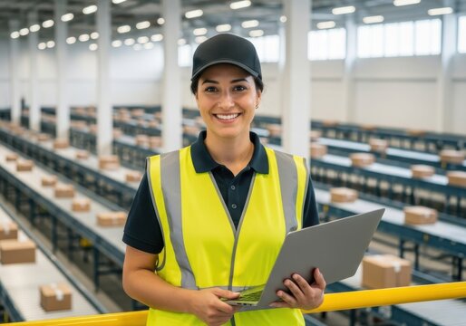 Efficient warehouse operative with digital logistics integration expertise - Powered by Adobe