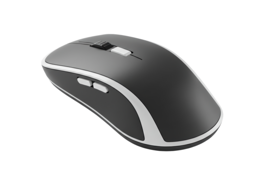 Isolated ergonomic wireless computer mouse accessory for desktop or laptop use