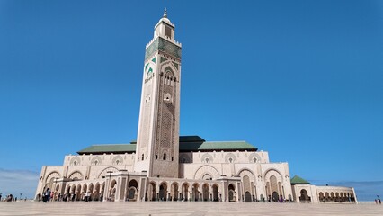Hassan II Mosque Arches and Moroccan Mosaic Patterns &ndash; Casablanca, Morocco  September 3, 2025