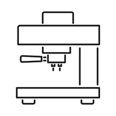 coffee machine line vector icon