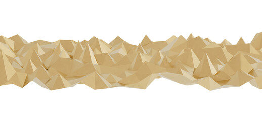 Seamless texture of beige low poly mountains. Ideal for backgrounds, websites, and presentations.