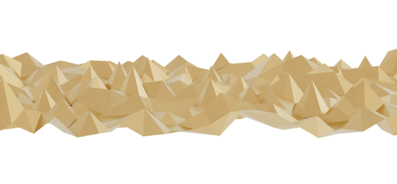 Seamless texture of beige low poly mountains. Ideal for backgrounds, websites, and presentations.
