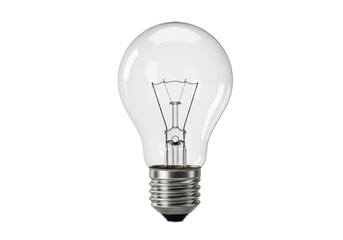 Isolated Incandescent Bulb Lighting Fixture, Classic Lightbulb Design for Inspiration or Ideas