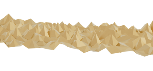Abstract image of a beige low poly mountain range. Ideal for backgrounds, presentations, and modern designs.