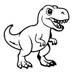 Vector icon of dinosaurus trex
