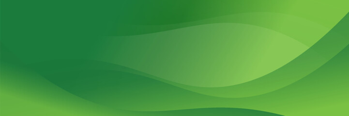Abstract green wavy background. Vector illustration © raudatul