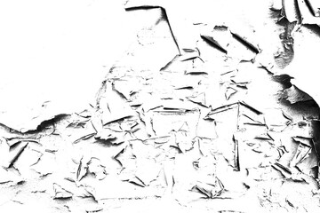 Abstract grunge black and white distressed texture torn crumpled industrial overlay background
