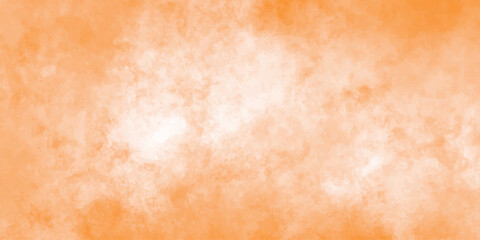 Grunge texture of an orange wall with the look of old parchment paper. White concrete wall as background, white cement or stone old texture as a retro pattern wall plaster and scratches, Light brown.