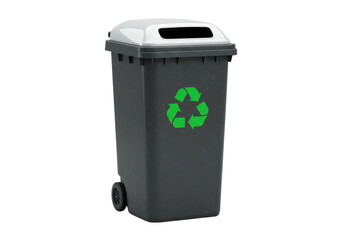 Isolated Recycling Bin with Lid for Environmental Preservation and Sustainability