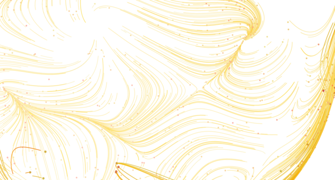 Elegant gold lines and dots on white. Perfect for luxury, beauty, or technology designs.