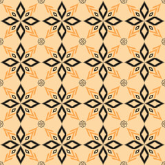 Fototapeta premium pattern wallpaper seamless vector design orange color