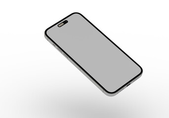 Clean image of a modern smartphone. Perfect for app presentations or technology websites.