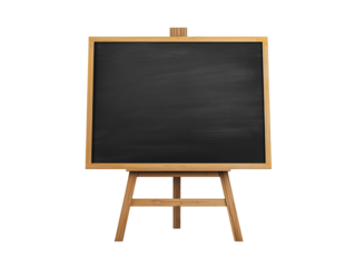  black board isolated on transparent White background png