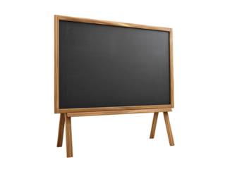  black board isolated on transparent White background png
