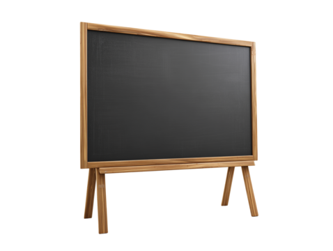  black board isolated on transparent White background png