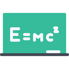 E=MC² Blackboard Icon