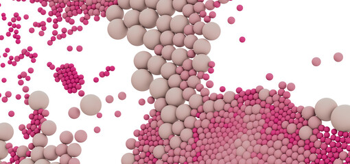 Beautiful abstract background with pink and beige spheres. Perfect for websites, presentations, and more.