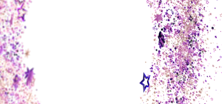 Sparkling festive background with purple and pink glitter stars. Perfect for celebrations!