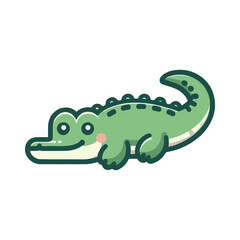 Naklejka premium crocodile illustration design
