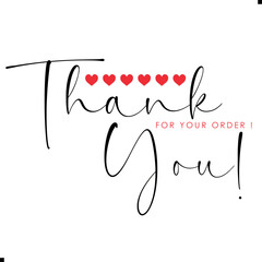 Thank You for Your Order. Elegant Thank You for Your Order Design with Stylish Graphics. Sophisticated Thank You for Your Purchase Image with Modern Elements. Chic Thank You for Your Order Graphic