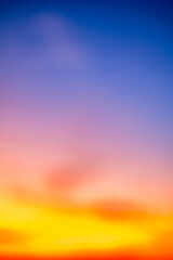 Beautiful , luxury soft gradient orange gold clouds and sunlight on the blue sky perfect for the...