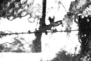 Abstract grunge black and white distressed texture torn crumpled industrial overlay background
