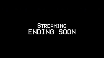 streaming ending soon with error glitch effect