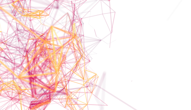 Abstract background with colorful lines and connections. Perfect for technology, network, and communication concepts.