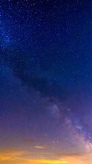 Fototapeta premium Night Sky Milky Way Horizon