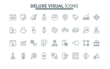 Fingerprint, face and eye scan to recognize user ID thin black and red outline symbols vector illustration. Digital payment, wallet and bank account security with biometric recognition line icons set.