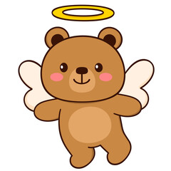 Obraz premium Cute Cartoon Teddy Bears