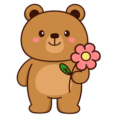 Fototapeta premium Cute Cartoon Teddy Bears