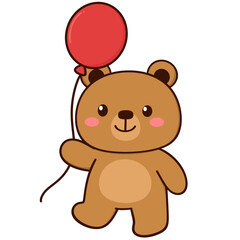 Fototapeta premium Cute Cartoon Teddy Bears