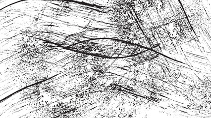 Uneven distressed grunge overlay texture background with abstract effect isolated on white for old retro vintage design