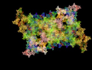 Imaginatory fractal abstract background Image