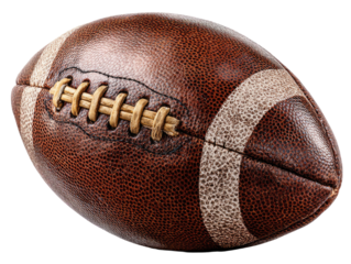 Leather Football Close Up