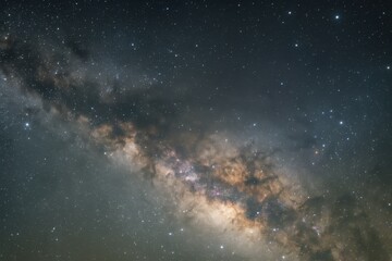 Cosmic milky way galaxy with billions of stars creating breathtaking celestial panorama for astronomy enthusiasts