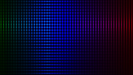 abstract vibrant and colorful background. light transitions from blue and green to yellow and red, creating glowing, futuristic, and dynamic backdrop. technology, data, music concepts.
