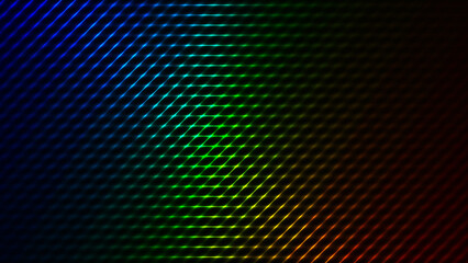 abstract vibrant and colorful background. light transitions from blue and green to yellow and red, creating glowing, futuristic, and dynamic backdrop. technology, data, music concepts.