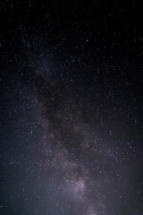 Star-filled night sky with countless points of light, dark astrophotography background