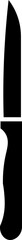 Obraz premium Knife Icons The knife icon. Chopper Knife symbol. Flat Kitchen Knife Silhouettes