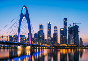 Guangzhou Cityscape at Dusk