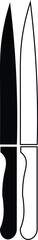 Knife Icons The knife icon. Chopper Knife symbol. Flat Kitchen Knife Silhouettesart,chick,consumption,drawing,eye,graphic,hole,nourishm