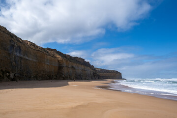 Scenic Landscape View of Gibson Steps at the Great Ocean Road, Victoria Australia