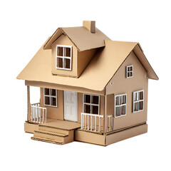 Cardboard House Model Home Craft png