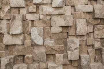 Obraz premium Background and wall decoration using stone blocks