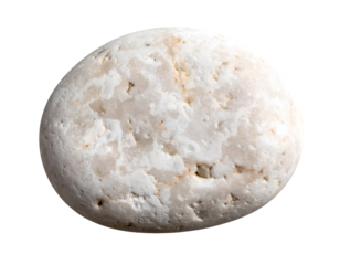 Stone pebble isolated on transparent background
