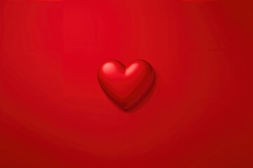 Overhead view of a crimson backdrop featuring a heart design, perfect for celebrating Valentine's Day