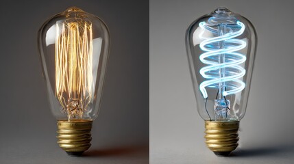 Vintage Edison Bulbs: Two Styles, Warm and Cool Light
