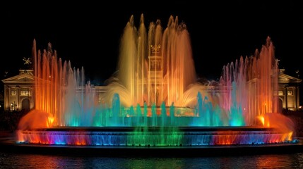 Spectacular Night Show: Montju?c Magic Fountain in Barcelona